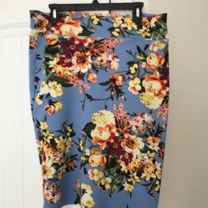 Floral pencil Skirt